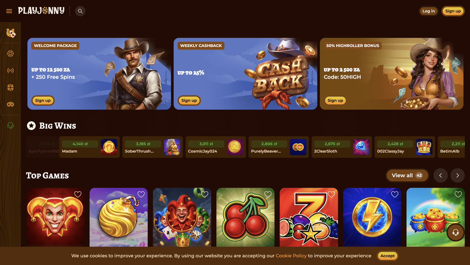 PLAYJONNY Casino Logo